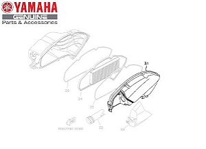 TAMPA DA CAIXA DO FILTRO DE AR PARA NMAX 160 ORIGINAL YAMAHA