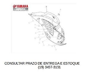 PARALAMA INTERNO NMAX 160 2017 ATE 2020  ORIGINAL YAMAHA (CONSULTAR PRAZO DE ENTREGA E ESTOQUE)