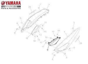 PROTETOR LATERAL DA CARENAGEM ESQUERDA PARA NMAX 160 2017 ATE 2020 ORIGINAL YAMAHA (CONSULTAR ESTOQUE E PRAZO DE ENTREGA)