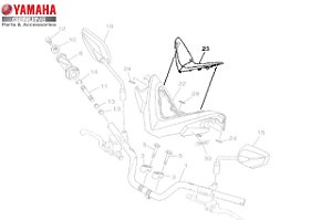 CAPA DA TAMPA DO GUIDAO PARA NMAX 160 2017 ORIGINAL YAMAHA (CONSULTAR ESTOQUE E PRAZO DE ENTREGA)