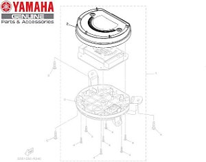 TAMPA SUPERIOR DO VELOCIMETRO PARA NMAX 160 ORIGINAL YAMAHA