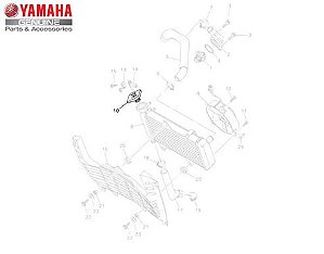 TAMPA DO RADIADOR PARA XT660R e TÉNÉRÉ 660 E MT-03 2008 ORIGINAL YAMAHA