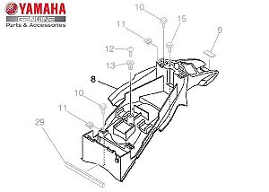 PARALAMA TRASEIRO PARA XT660R ORIGINAL YAMAHA