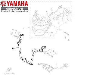 SUPORTE DO FAROL DIANTEIRO PARA XT660R ORIGINAL YAMAHA