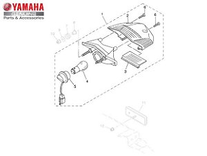 LANTERNA TRASEIRA CONJUNTO PARA XT660R ORIGINAL YAMAHA