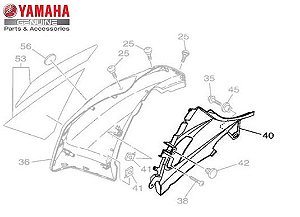 TAMPA LATERAL DIREITA PARA XTZ150 CROSSER 2015 A 2022 ORIGINAL YAMAHA