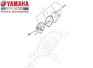 LANTERNA TRASEIRA COMPLETA PARA CROSSER 150 ORIGINAL YAMAHA