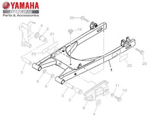 GARFO TRASEIRO PARA YS150 FAZER E YBR150 FACTOR ORIGINAL YAMAHA