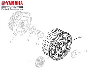 CAMPANA OU ENGRENAGEM PRIMARIA MOTRIZ PARA MT-03 E YZF-R3 ORIGINAL YAMAHA