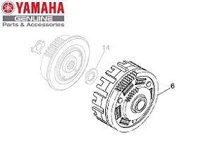 CAMPANA OU ENGRENAGEM PRIMARIA MOTRIZ PARA XT660R E XT660Z TÉNÉRÉ ORIGINAL YAMAHA