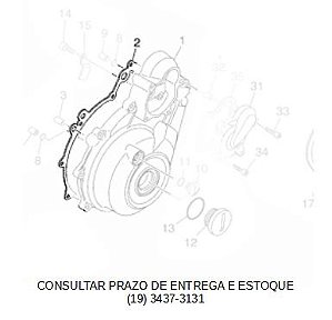 JUNTA DA TAMPA ESQUERDA DO MOTOR PARA XT660R , XT660Z TÉNÉRÉ E MT-03 660CC ORIGINAL YAMAHA (CONSULTAR PRAZO DE ENTREGA E ESTOQUE)