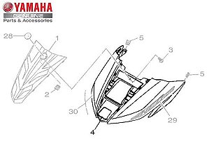 TAMPA FRONTAL PARA YAMAHA NEO 125 UBS ORIGINAL YAMAHA
