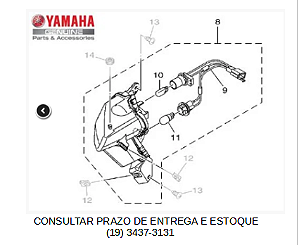 PISCA DIANTEIRO DIREITO COMPLETO PARA NEO 125 ORIGINAL YAMAHA (CONSULTAR PRAZO DE ENTREGA E ESTOQUE)