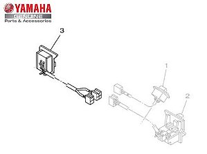 INTERRUPTOR DO GUIDÃO DIREITO OU INTERRUPTOR DE PARTIDA PARA CRYPTON 115 DE 2010 Á 2015 ORIGINAL YAMAHA