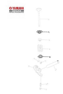 ASSENTO DA MOLA DAS VALVULAS PARA FLUO 125 2023 E 2024 ORIGINAL YAMAHA