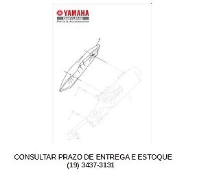 PROTETOR DO SILENCIADOR PARA FLUO 125 2023 ATE 2025 ORIGINAL YAMAHA (CONSULTAR PRAZO DE ENTREGA E ESTOQUE)