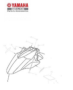 PARALAMA DIANTEIRO PARA FLUO 125 2023 E 2024 ORIGINAL YAMAHA (CONSULTE VARIAÇÕES)