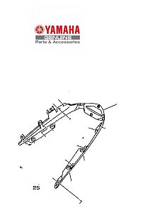 TAMPA TRASEIRA DA LANTERNA FLUO 125 2023 E 2025 ORIGINAL YAMAHA (CONSULTAR PRAZO DE ENTREGA E ESTOQUE)