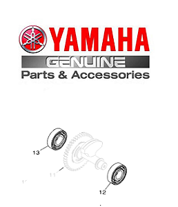 ROLAMENTOS DO BALANCEIRO PARA X-MAX2021 ATE 2023 ORIGINAL YAMAHA (CONSULTAR PRAZO DE ENTREGA E ESTOQUE)