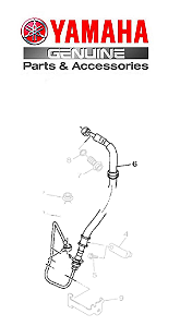 MANGUEIRA DE FREIO 3 PARA FLUO 125 2023 E 2024 ORIGINAL YAMAHA