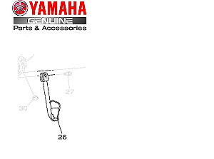 CAVALETE LATERAL PARA FLUO 125 2023 E 2024 ORIGINAL YAMAHA