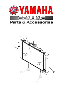 RADIADOR X-MAX 2021 ATE 2023 ORIGINAL  YAMAHA