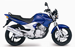 RABETA DIREITA  AZUL PARA YS250 2006 A 2007 E 2008 YAMAHA (COM PEQUENAS AVARIAS) **ULTIMA PEÇA**