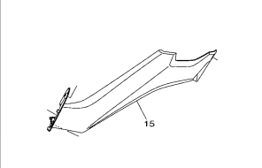 TAMPA LATERAL DA COLUNA ESQUERDA  N-MAX 160 2017 ATE 2024 ORIGINAL YAMAHA (CONSULTAR PRAZO DE ENTREGA E ESTOQUE)