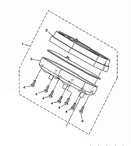 CAPA DO MEDIDOR SUPERIOR / INFERIOR  PARA LANDER XTZ 250 2023 ORIGINAL YAMAHA (vendido separadamente)