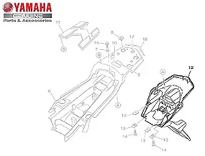 SUPORTE DA LICENCA ( PLACA ) PARA XTZ150 CROSSER ORIGINAL YAMAHA
