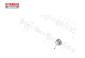 ENGRENAGEM MOTORA DA  3ª (22D) PARA FZ 15 2023 ATE 2024 ORIGINAL YAMAHA