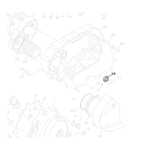 RETENTOR DE OLEO DA TAMPA DE EMBREAGEM DA DRAG STAR 650 2004 ORIGINAL YAMAHA