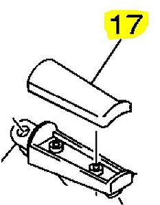 Borracha da pedaleira XJ-6 N Direita ou Esquerda