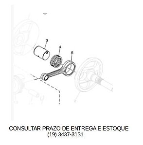 KIT BIELA NEO 125 2017/FLUO 125 2023 ATE 2025 ORIGINAL YAMAHA (CONSULTAR PRAZO DE ENTREGA E ESTOQUE)