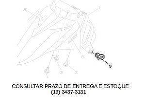 GUIA DE CABO DO PARALAMA DIANTEIRO NEO 125 2017 ATE 2025 ORIGINAL YAMAHA (CONSULTAR PRAZO DE ENTREGA E ESTOQUE)