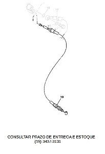 CABO DE FREIO PARA NEO 125 2017 ATE 2025 UBS ORIGINAL YAMAHA ORIGINAL YAMAHA (CONSULTAR PRAZO DE ENTREGA E ESTOQUE)