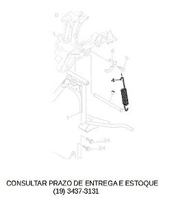 MOLA DO CAVALETE LATERAL DA NEO 125 2017 ATE 2025 ORIGINAL YAMAHA (CONSULTAR PRAZO DE ENTREGA E ESTOQUE)