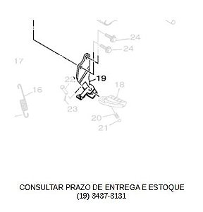 SUPORTE DO ESTRIBO TRASEIRO ESQUERDO PARA NEO 125 2017 ATE 2025 ORIGINAL YAMAHA (CONSULTAR PRAZO DE ENTREGA E ESTOQUE)