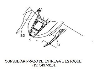 GRÁFICO DA TAMPA FRONTAL DIREITO E ESQUERDO PARA NEO 125 2025 ORIGINAL YAMAHA (CONSULTAR PRAZO DE ENTREGA E ESTOQUE)