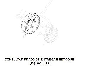 ROTOR MAGNETO CONJUNTO PARA NEO 125 2017 ATE 2025 ORIGINAL YAMAHA (CONSULTAR PRAZO DE ENTREGA E ESTOQUE)