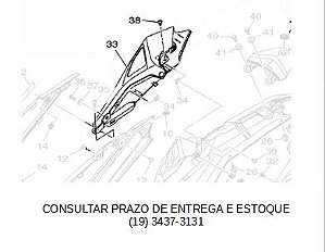 TAMPA LATERAL DIREITO ( RABETA ) PARA FZ25 NOVA FAZER 250 ABS 2018 A 2023 ORIGINAL YAMAHA (CONSULTAR PRAZO DE ENTREGA E ESTOQUE)