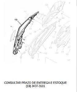 TAMPA LATERAL DIREITA (PRATA) FZ 25 2018 ATE 2023 ORIGINAL YAMAHA (CONSULTAR PRAZO DE ENTREGA E  ESTOQUE)