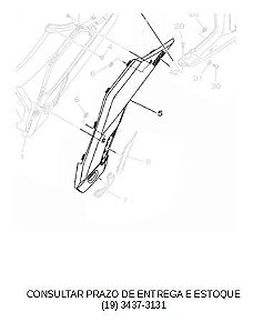 TAMPA LATERAL ESQUERDA (PRATA) FZ 25 2018 ATE 2023 ORIGINAL YAMAHA (CONSULTAR PRAZO DE ENTREGA E  ESTOQUE)