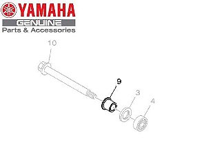 ESPACADOR DO EIXO DA RODA DIANTEIRA LADO DIREITO FAZER 250 2011 A 2017 ORIGINAL YAMAHA