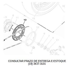 COROA RODA TRASEIRA FZ 2018 ATE 2023 ORIGINAL YAMAHA (CONSULTAR PRAZO DE ENTREGA E ESTOQUE)