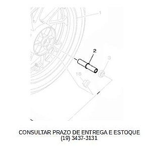 ESPACADOR RODA TRASEIRA FZ 25 2018 ATE 2023 ORIGINAL YAMAHA (CONSULTAR PRAZO DE ENTREGA E ESTOQUE)