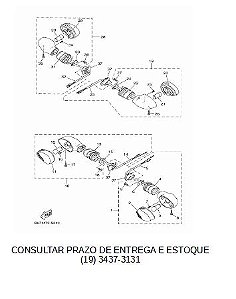 PISCA DIANTEIRO/ TRASEIRO PARA FZ 25 2018 ATE 2023 ORIGINAL YAMAHA (CONSULTAR PRAZO DE ENTREGA E ESTOQUE)
