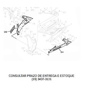 ADESIVO DA CARENAGEM LATERAL DIREITO E ESQUERDO (INFERIOR) PARA YZF R15 2024/ YZF R3 2016- ORIGINAL YAMAHA (CONSULTAR PRAZO DE ENTREGA E ESTOQUE)