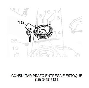 TAMPA DO TANQUE DE COMBUSTIVEL PARA YZF R15 ORIGINAL YAMAHA (CONSULTAR PRAZO DE ENTREGA E ESTOQUE)