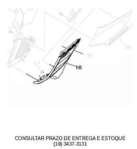 GUIA DE AR ESQUERDA  PARA FZ25 2022 ATE 2024 ORIGINAL YAMAHA (CONSULTAR PRAZO DE ENTREGA E ESTOQUE)
